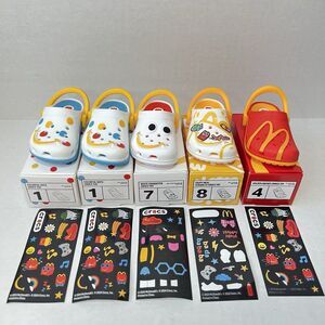 Mcdonalds Crocs Toy Keychain Lot of 5 Happy Meal Toys 2024